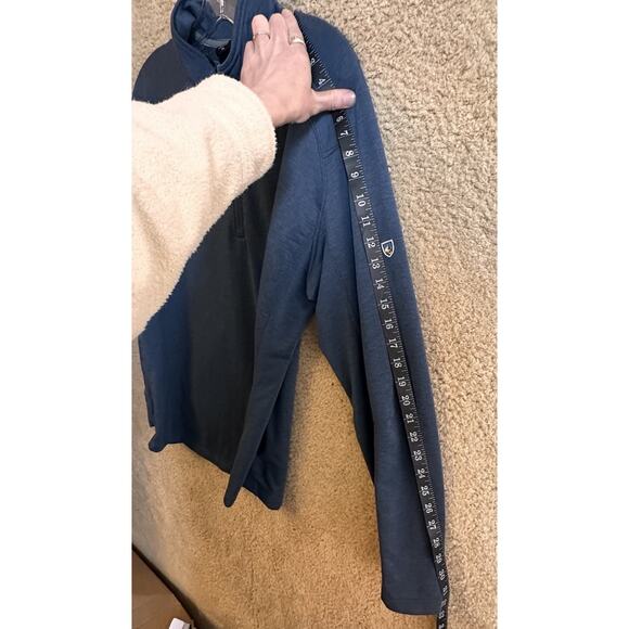 KUHL Men’s Sz XL Pullover Shirt Blue 1/4 Quarter Zip Pullover Alloy Base Layer - Picture 16 of 16